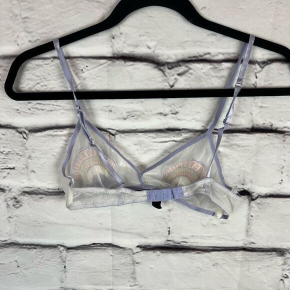 Victoria's Secret Women's Ivory Lace Halter Longline Bralette Size S - Picture 6 of 8